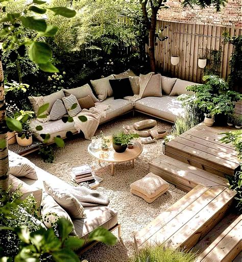 Earthy Outdoor Living Area