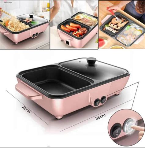 Multifunctional Electric Mini Korean Samgyup Multifunction Hot Pot Griller Mini Hotpot Barbecue