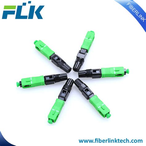 Field Assembly Quick Splice On Sc Apc Fiber Fast Connector For Ftth