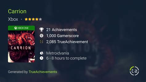 Carrion Achievements | TrueAchievements