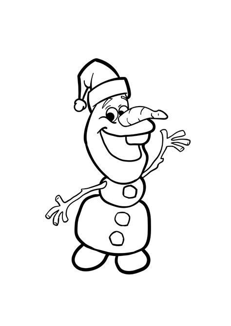 Coloriages Olaf à imprimer