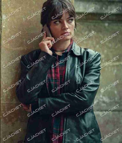 Sex Education S04 Emma Mackey Leather Jacket Order Now