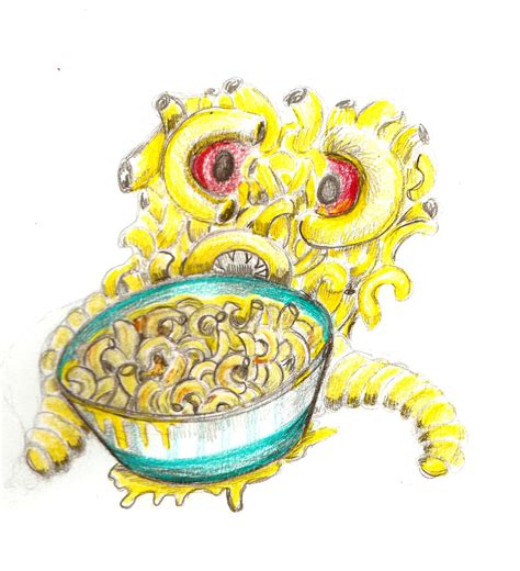 mac and cheese drawing 1