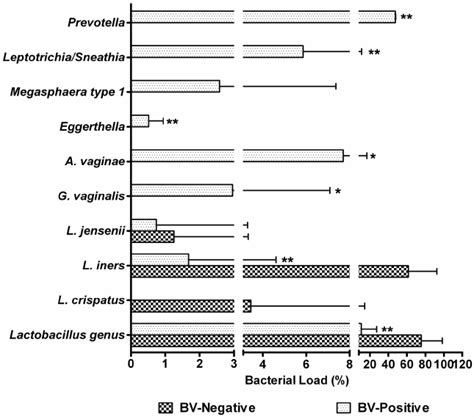 Lactobacillus Spp And The Vaginal Pathogenic Bacteria Quantified By