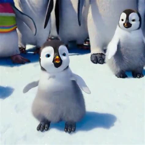 Baby Emperor Penguin Happy Feet