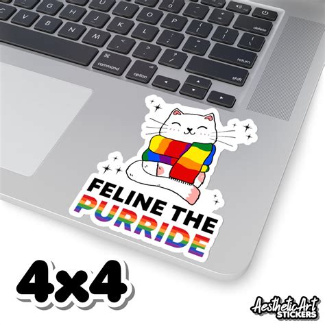 LGBTQ Pride Month Sticker Sayings Gay Lesbian Rainbow LGBT Etsy