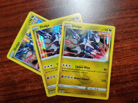 X Dialga Holo Rare Pokemon Card Evolving Skies Ebay