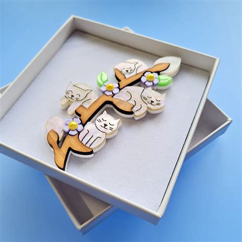 Pussy Willow Brooch CHERRYLOCO