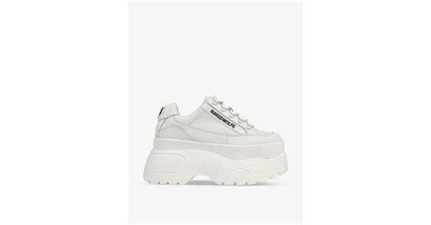 Naked Wolfe Sprinter Leather Trainers In White Lyst UK
