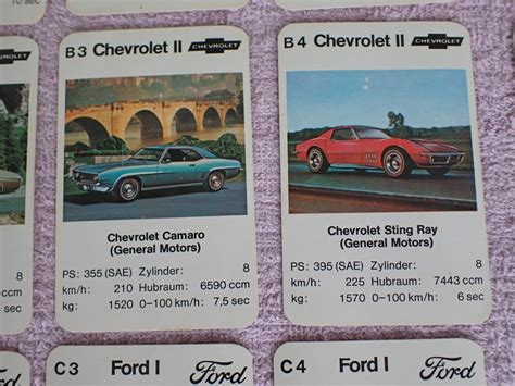 Altes Ass Quartett Amerikanische Auto Asse Kaufen Auf Ricardo