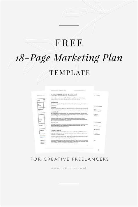 Free Marketing Template With 19 Pages Available To Download And Use For Creative F Marketing