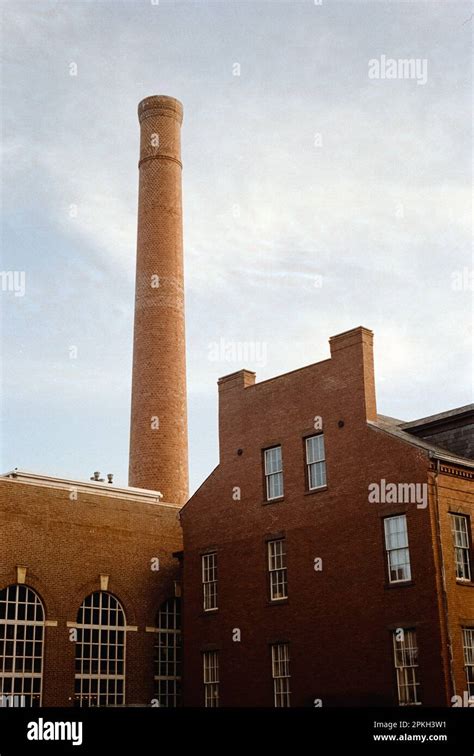 A View Of The Old Lowell Mills Buildings From The Parking Lot Of The
