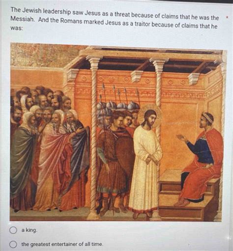 solved  jewish leadership  jesus   threat   claims