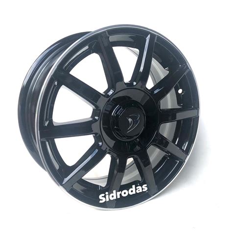 Kit 4 Rodas Aro 15x6 Daimler 4X100 108 Black BRW 1570