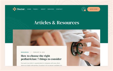 Hospital Doctor Webflow Template Doctor Brix Templates
