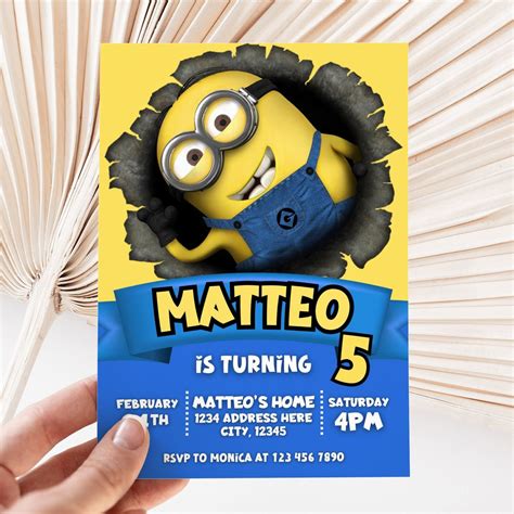 Minions Birthday Invitation Template – Mama Life Printables