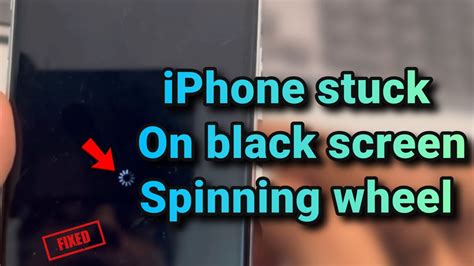 Iphone Stuck On Black Screen Spinning Wheel Fix Youtube