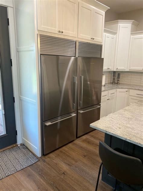 Double Refrigerator With Trim Kit Installed Artofit