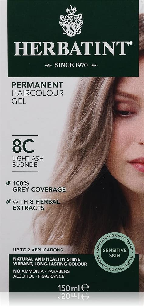 Herbatint Permanent Herbal Haircolour Gel C Light Ash Blonde Ml Amazon Ca Beauty