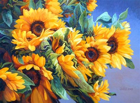 Pin De Kenny Velis En Sunflower Girasoles Fondo Pintura Pinturas