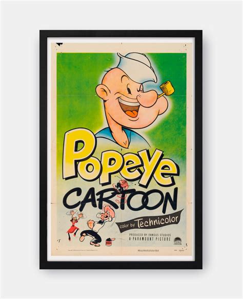 Popeye 1955 Movie Poster - The Curious Desk