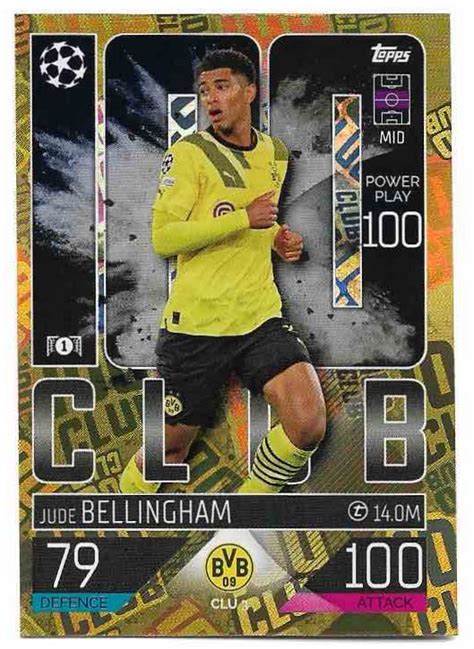 Topps Match Attax Club Jude Bellingham Match Attax Extra Ucl