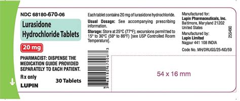 Dailymed Lurasidone Hydrochloride Tablet