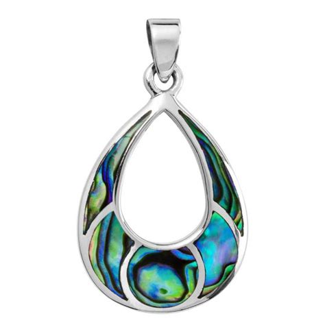 Abalone Shell Large Pendant Silver Jewellery Cavern