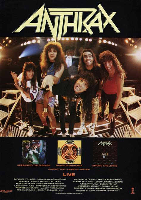 ANTHRAX Rock Posters, Band Posters, Concert Posters, Guitar Posters ...