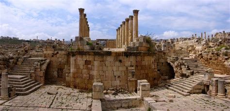 The Cathedral Atrium Of Jerash Jordan Jerash Cathedral Atrium