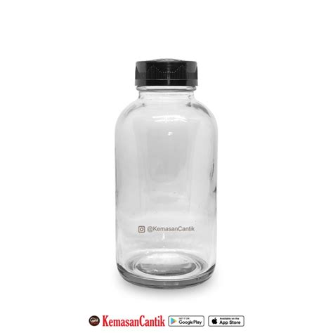 botol kaca  ml bulat besar hmp isi  pcs toko kemasan cantik