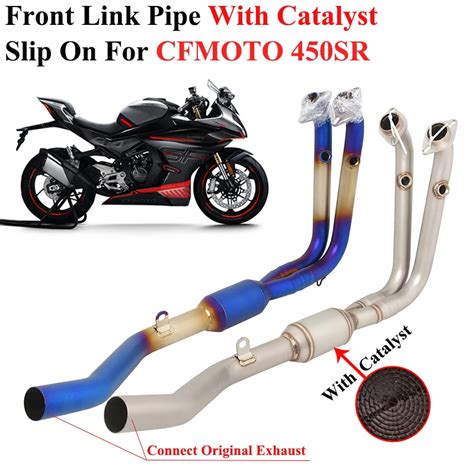 Slip On For CFMOTO 450SR 450 SR Motorcycle Exhaust Systems Escape With