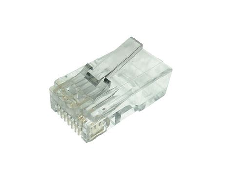 Conector Modular Plug 8X8 RJ45 Macho CAT6 Sem Guia Seccon WT 6065 SOLID