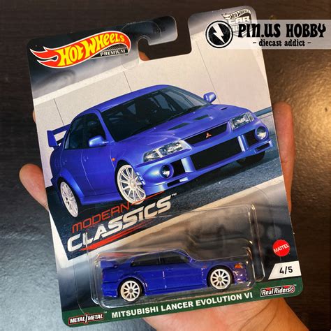 Jual HOT WHEELS PREMIUM MITSUBISHI LANCER EVOLUTION VI BIRU 92 BMW M3 HITAM MODERN CLASSICS