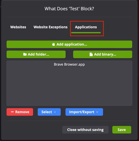how to block on mac