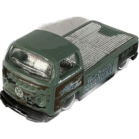 Carrinho Hot Wheels loose Carros Miniatura Volkswagen Kombi T Pick Up kombi coleção verde mini