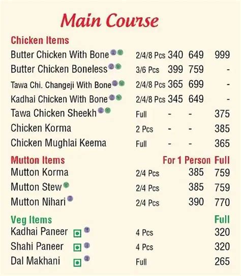 Menu At Nazeer Foods Gurugram A 14