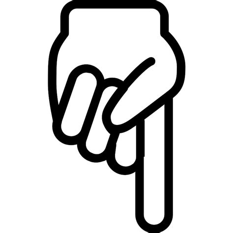 pointing  finger vector svg icon svg repo