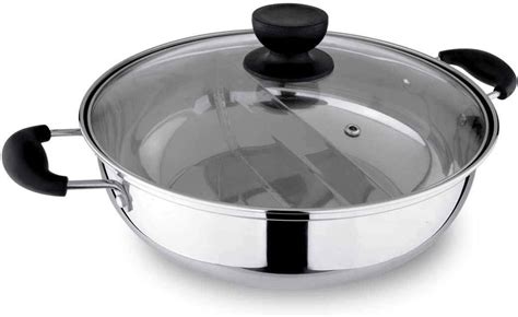 POTKING 30 Cm Hot Pot With Divider Stainless Steel Dual Side Shabu Shabu Pot With 2 Section