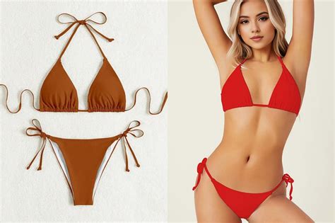 Twt Sexy Bikini Set Breathable Swimwear Sexy Halter String Tie Bikini