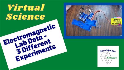 Electromagnet Lab Data 3 Different Experiments Shown Remote Science