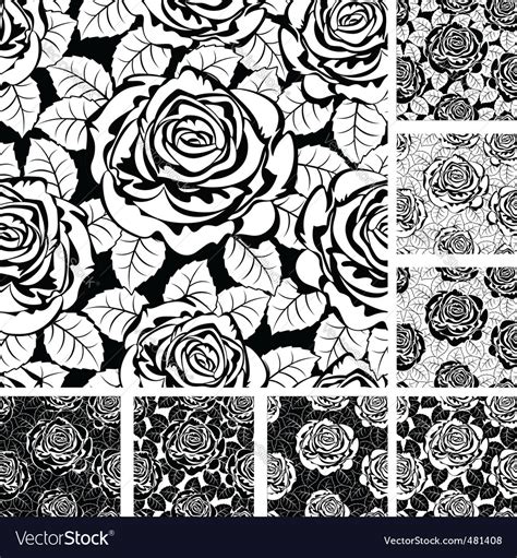 Rose pattern Royalty Free Vector Image - VectorStock