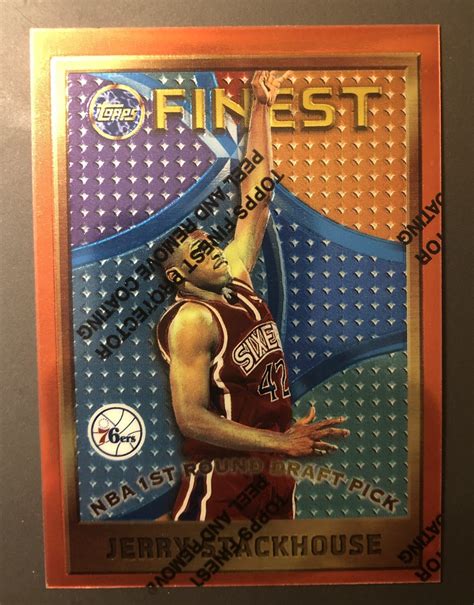 1995 96 Finest 113 Jerry Stackhouse Rookie Cataloged Clutter