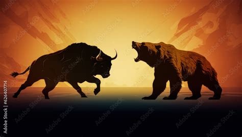 Uncertain sentiment on stock or cryptocurrency market - Bearish vs ...