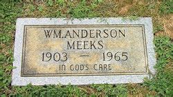 William Anderson Meeks 1903 1965 Mémorial Find a Grave