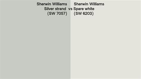 Sherwin Williams Silver Strand Vs Spare White Side By Side Comparison