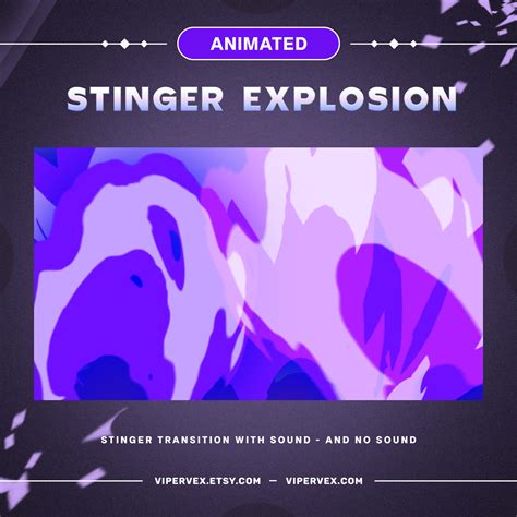 Artstation Purple Stinger Transition Twitch Transitions Obs Stinger