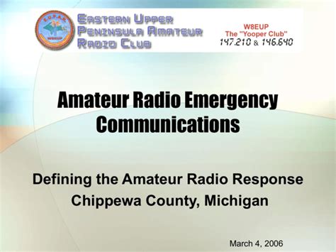 Amateur Radio Emergency Communications