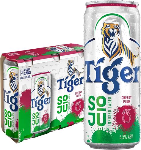 Tiger Soju Infused Lager Cheeky Plum Beer Can X Ml Amazon Sg