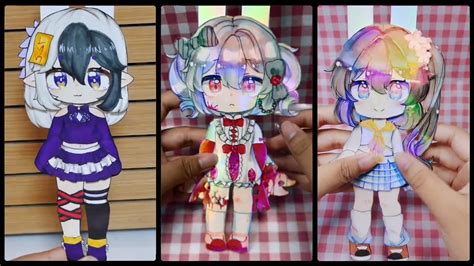 Movable Paper Dolls Gacha Figure Draw So Easy Anime Diy Paper Youtube